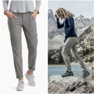 Kuhl Horizn Gray Skinny Cargo Hiking Outdoors Women's Pants Size 4P Gorpcore